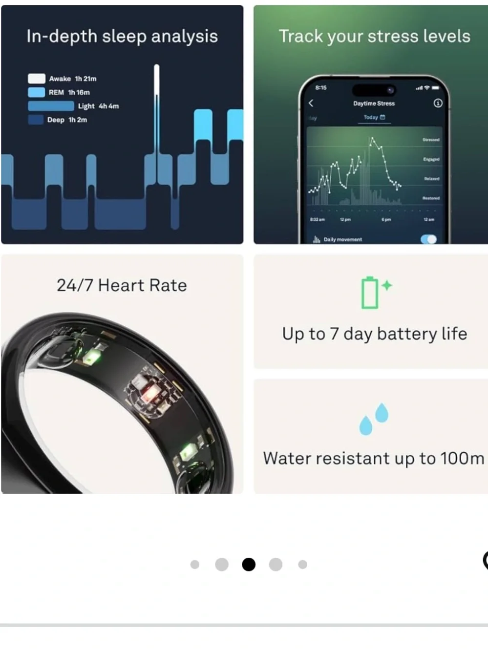 OURA Gen3 Heritage Stealth US10 Set